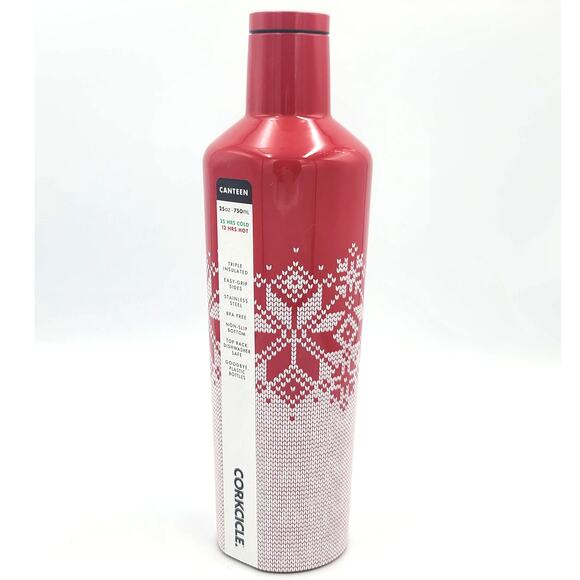 Corkcicle Fair Isle sweater style canteen NEW - Picture 1 of 4